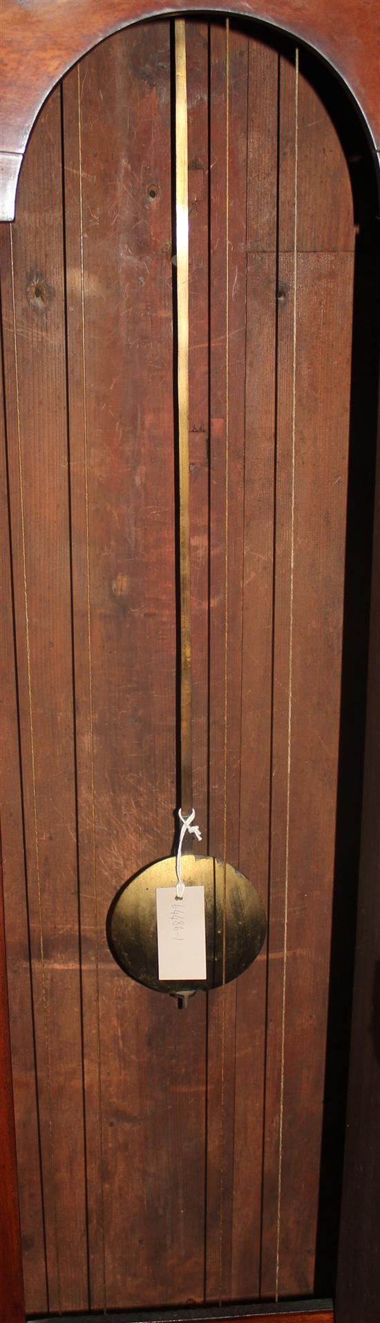 John Agar & Son, York. An early 19th century mahogany eight day longcase clock, 7ft 7in.